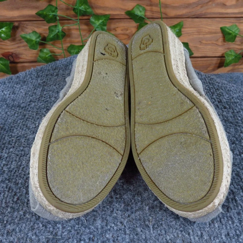 Skechers BOBS Highlights High‎ Jinx Women Espadrille Wedge 6.5 Summer Taupe Grey